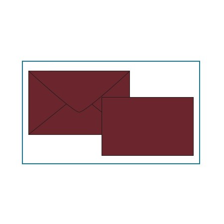 BIGLIETTI E BUSTE F.7 PRESTIGE ROSSO BORDEAUX