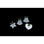 APPENDINI GLITTER BIANCO CON BACCHE 4ASS