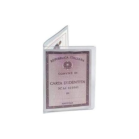 PORTA CARTE D'IDENTITA' 2 ANTE IN PVC