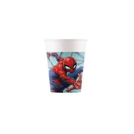 BICCHIERI DI CARTA SPIDERMAN PZ.8