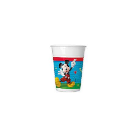 BICCHIERI PLASTICA TOPOLINO PZ.8