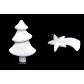 APPENDINI ALBERO E STELLA COMETA BIANCO