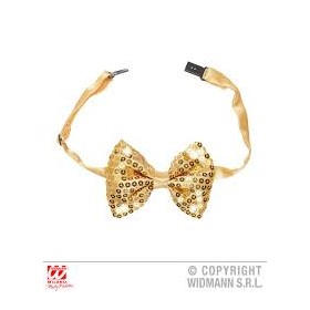 FARFALLINO PAILLETTES ORO CON LED