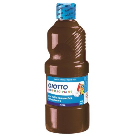 COLORI TEMP. ACRIL. 500ML GIOTTO MARRONE