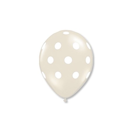 PALLONCINI 100PZ POIS TRASPARENTI 11 POLLICI