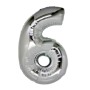 PALLONCINI ARGENTO NUMERO 6 18CM