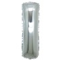PALLONCINI ARGENTO LETTERA I 18CM