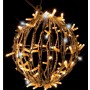 SFERA METAL 50CM LED LUCE CALDA