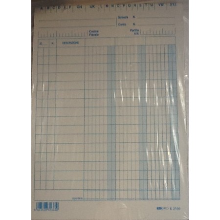 SCHEDE 3 COLONNE 17X12  PZ 100