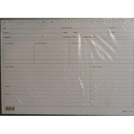 SCHEDE X MEDICI GEN. 17X24 PZ 100