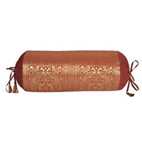 CUSCINO ROSSO BORDEAUX/VERDE.