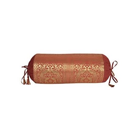 CUSCINO ROSSO BORDEAUX/VERDE.