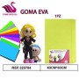 GOMMA EVA 40X60 GLITTER PERLA GIALLA