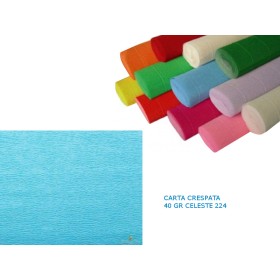 CARTA CRESPATA 40 GR CELESTE 224.