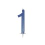CANDELE GLITTER CM 12 BLU N1