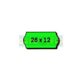 ROTOLI X PREZZATRICE 26X12 VERDI PZ 16