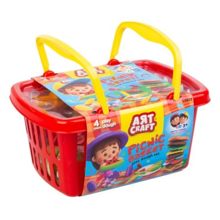 CESTA PIC NIC CON PLASTILINA E FORMINE