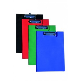 PORTA BLOCCO DOPPIO CON MOLLA A4 BLU