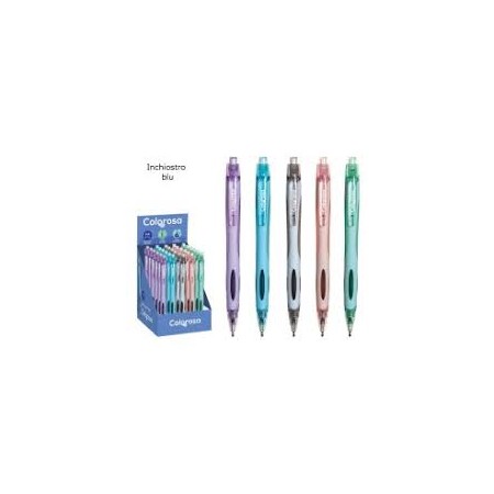 BIRO GEL FUSTO COLORATO PASTEL INCHIOSTRO BLU PZ.30