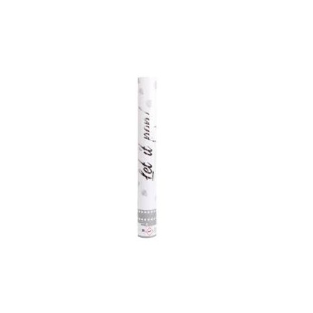 CANNONE SPARACORIANDOLI 40 CM PETALI BIANCHI