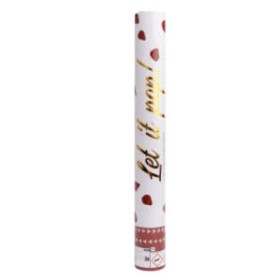 CANNONI SPARA CORIANDOLI PETALI ROSSI CM40