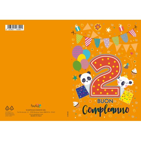 BIGLIETTI MARPIMAR COMPLEANNO 2 ANNI