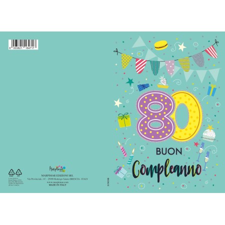 BIGLIETTI MARPIMAR COMPLEANNO 80 ANNI