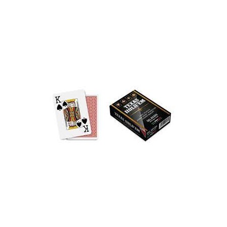 CARTE TEXAS HOLD'EM ROSSO DAL NEGRO