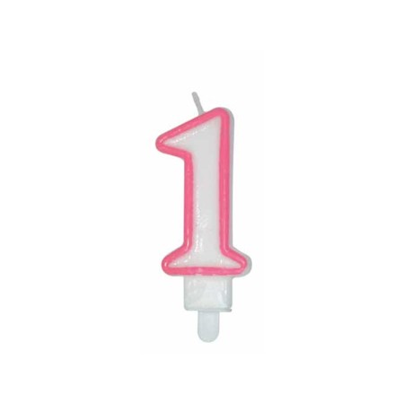 CANDELE CM 8 ROSA/BIANCA N1