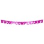 FESTONI 2.65MT BUON COMPLEANNO FUXIA