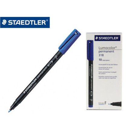 PENNARELLI LUMOCOLOR PUNTA M 10PZ BLU