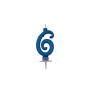 CANDELE CM 7 BLU GLITTER N6