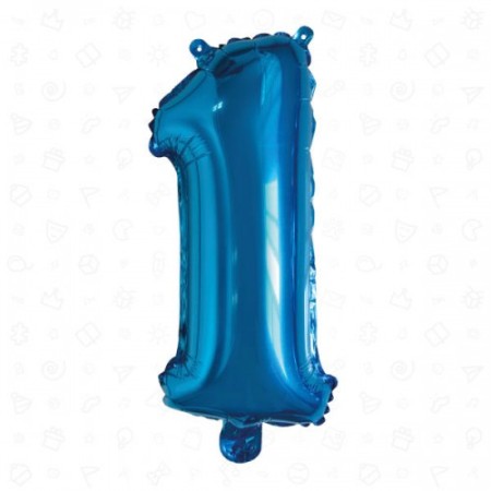 PALLONCINI 36 POLLICI 1 COMPLEANNO AZZURRO