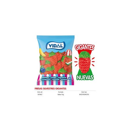 CARAMELLE 1KG FRAGOLE GIGANTI SELVATICHE