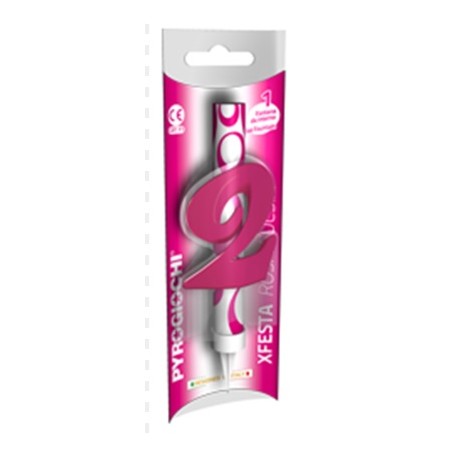 CANDELE FONTANA ROSA FUCSIA 2
