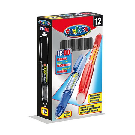 BIRO CARIOCA CANCELLABILI NERE PZ. 12