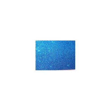 GOMMA EVA 40X60 GLITTER BLU