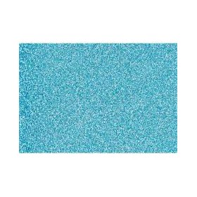 GOMMA EVA 40X60 GLITTER AZZURRO