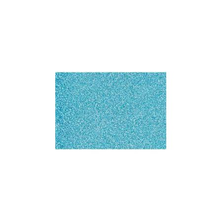 GOMMA EVA 40X60 GLITTER AZZURRO