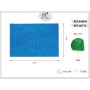 GOMMA EVA 40X60 GLITTER AZZURRO