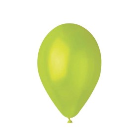 100 PALLONCINI LARGE METAL VERDE CHIARO.