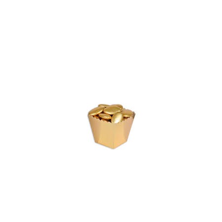 12 BOX PORTACONFETTI ORO METAL