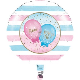 BLN MET 10/1CT 18 GENDER REVEAL BLNS QS