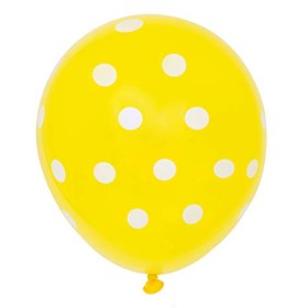 PALLONCINI POIS GIALLI 11 POLLICI
