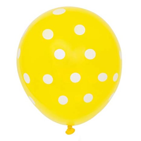 PALLONCINI POIS GIALLI 11 POLLICI