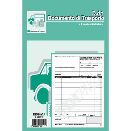 BLOCCHI DDT DOC.TRASPORTO 2 COP. 15X23