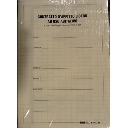 CONTRATTO LOCAZIONE LIBERO E5513N