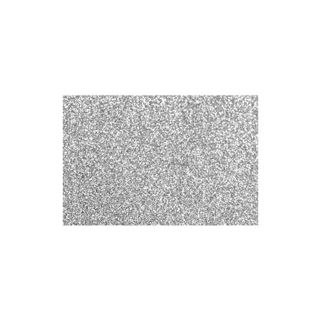 GOMMA EVA 40X60 GLITTER ARGENTO