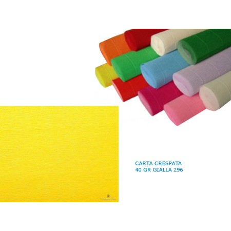 CARTA CRESPATA 40 GR GIALLA 296
