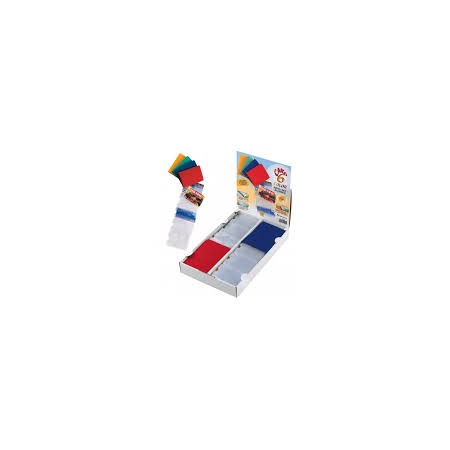 PORTA CARDS  6 COL. ASS. PZ.100 SEI